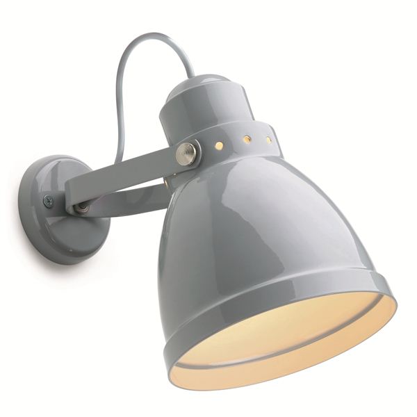 Verantwoordelijk persoon Conventie antwoord Wandlamp groot grijs/blauw - DeJaren30Fabriek.nl