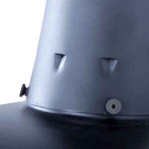 Zwart emaille fabriekslamp